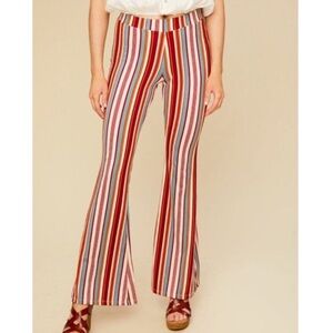 Alter’d State Striped Knit Flare Pants